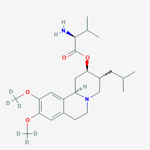 molecular formula C24H38N2O4 B13433448 Valbenazine-d6 
