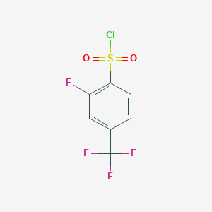 2-Fluoro-4-(trifluoromethyl)benzene-1-sulfonyl chloride