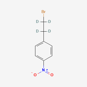 molecular formula C8H8BrNO2 B13433455 Beta-(p-Nitrophenyl)ethyl Bromide-d4 