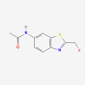 molecular formula C10H9FN2OS B13433472 N-[2-(fluoromethyl)-1,3-benzothiazol-6-yl]acetamide 
