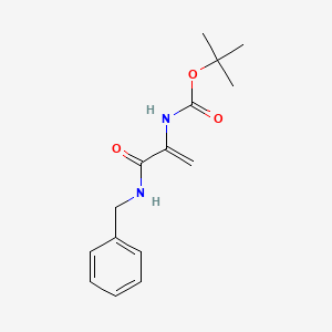 molecular formula C15H20N2O3 B13433496 tert-butyl N-[3-(benzylamino)-3-oxoprop-1-en-2-yl]carbamate 