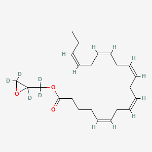 molecular formula C23H34O3 B13433511 Glycidyl Eicosapentaenoate-d5 