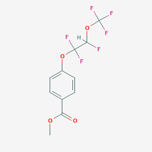molecular formula C11H8F6O4 B13433548 Methyl 4-[1,1,2-trifluoro-2-(trifluoromethoxy)ethoxy]benzoate 