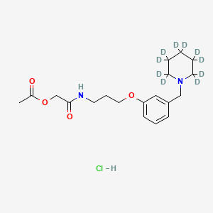 molecular formula C19H29ClN2O4 B13433559 Roxatidine-d10 Acetate Hydrochloride 