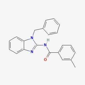 molecular formula C22H19N3O B13433562 N-(1-benzylbenzimidazol-2-yl)-3-methylbenzamide 