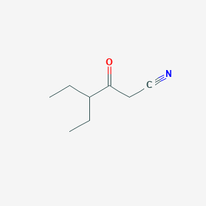 molecular formula C8H13NO B1343358 4-乙基-3-氧代己腈 CAS No. 42124-67-4