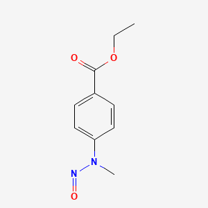 molecular formula C10H12N2O3 B13433586 Ethyl 4-(methylnitrosoamino)benzoate CAS No. 208176-48-1