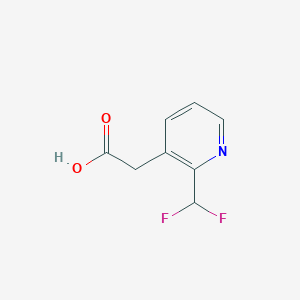 molecular formula C8H7F2NO2 B13433633 2-(Difluoromethyl)pyridine-3-acetic acid 