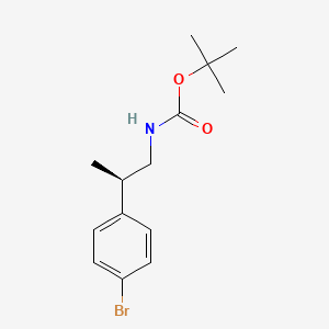 molecular formula C14H20BrNO2 B1343377 (R)-tert-butyl (2-(4-bromophenyl)propyl)carbamate CAS No. 211315-53-6