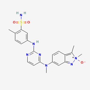 molecular formula C21H23N7O3S B13433783 Sulfonmethyloxidoamino Pazopanib 