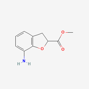 molecular formula C10H11NO3 B1343379 Methyl 7-amino-2,3-dihydrobenzofuran-2-carboxylate CAS No. 847948-99-6