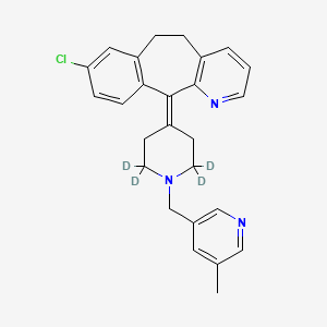 molecular formula C26H26ClN3 B13433823 Rupatadine-d4 