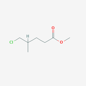 molecular formula C7H13ClO2 B13433841 Methyl 5-chloro-4-methylpentanoate 