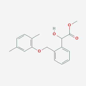 molecular formula C18H20O4 B13433881 Methyl 2-[2-[(2,5-Dimethylphenoxy)methyl]phenyl]-2-(hydroxy)acetic Acid Ester 
