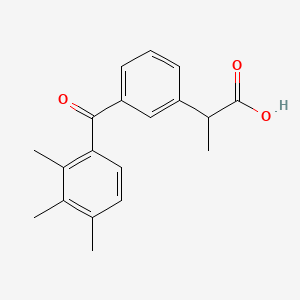 molecular formula C19H20O3 B13433891 (+/-)-2-(3-(2,3,4-Trimethylbenzoyl)phenyl)propanoic acid 