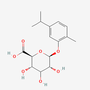 molecular formula C16H22O7 B13433901 Carvacrol-b-D-glucuronide 