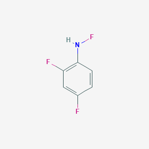 molecular formula C6H4F3N B13433953 N-(2,4-Difluorophenyl)hypofluorous amide CAS No. 204757-21-1
