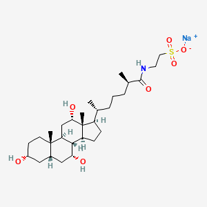 molecular formula C29H50NNaO7S B13433961 Tauro-(25R)-3alpha,7alpha,12alpha-trihydroxy-5beta-cholestan-26-oic Acid Sodium Salt 