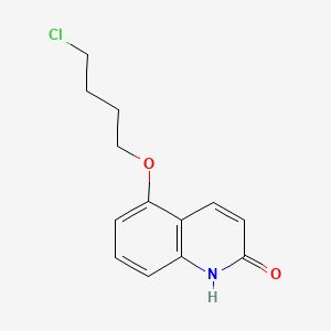 molecular formula C13H14ClNO2 B13433966 5-(4-Chlorobutoxy)quinolin-2(1H)-one 