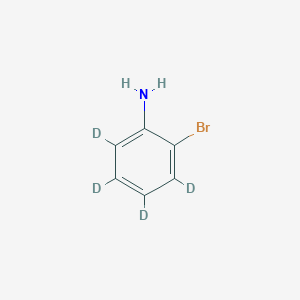 molecular formula C6H6BrN B13433980 2-Bromoaniline-d4 