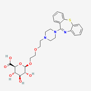 molecular formula C27H33N3O8S B13433999 Quetiapine Glucuronide 