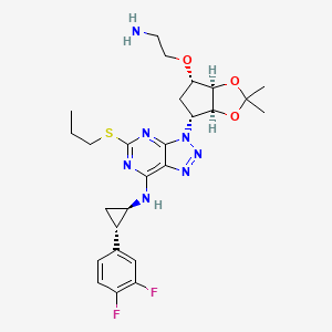 molecular formula C26H33F2N7O3S B13434015 Deshydroxy Amino Ticagrelor Acetonide 