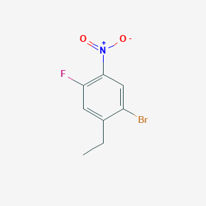 molecular formula C8H7BrFNO2 B13434030 1-Bromo-2-ethyl-4-fluoro-5-nitrobenzene 