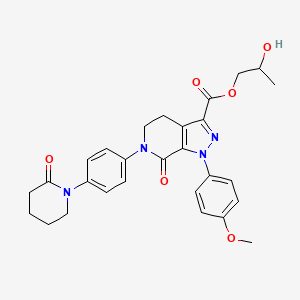 molecular formula C28H30N4O6 B13434036 Apixaban PG Ester-I 