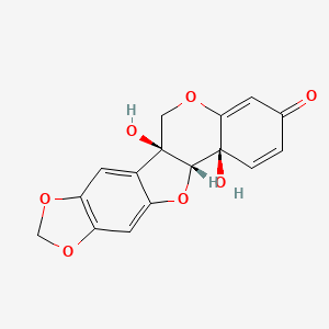 molecular formula C16H12O7 B13434041 Pterocarpadiol A 