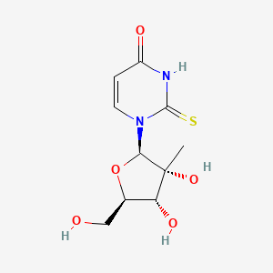 molecular formula C10H14N2O5S B13434062 1-[(2R,3R,4R,5R)-3,4-dihydroxy-5-(hydroxymethyl)-3-methyloxolan-2-yl]-2-sulfanylidenepyrimidin-4-one 