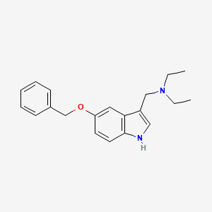 molecular formula C20H24N2O B13434078 N,N-Diethyl-5-(phenylmethoxy)-1H-indole-3-methanamine 