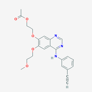 molecular formula C23H23N3O5 B13434084 Erlotinib Acetate 