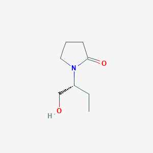 molecular formula C8H15NO2 B13434136 1-[(2R)-1-hydroxybutan-2-yl]pyrrolidin-2-one 