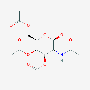 molecular formula C15H23NO9 B134342 Methyl 2-acetamido-3,4,6-tri-O-acetyl-2-deoxy-b-D-glucopyranoside CAS No. 2771-48-4