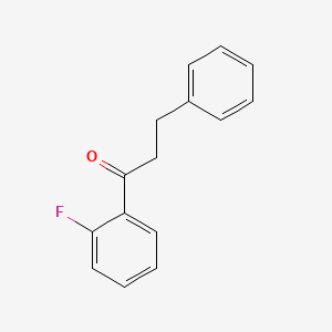 molecular formula C15H13FO B1343420 2'-氟-3-苯基丙基苯甲酮 CAS No. 898764-48-2