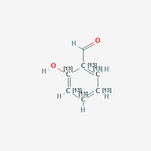 molecular formula C7H6O2 B13434271 Salicylaldehyde-13C6 