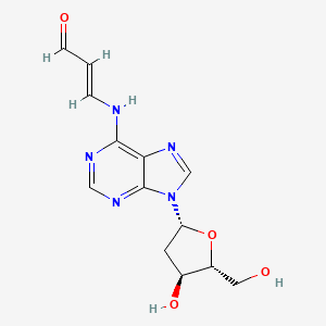 molecular formula C13H15N5O4 B13434288 2'-Deoxy-N-(3-oxo-1-propenyl)adenosine 