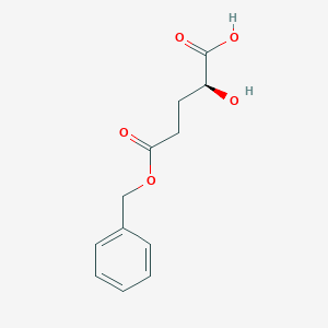 molecular formula C12H14O5 B13434293 (2S)-2-hydroxy-5-oxo-5-phenylmethoxypentanoic acid 