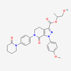 molecular formula C28H30N4O6 B13434368 Apixaban PG Ester-II 