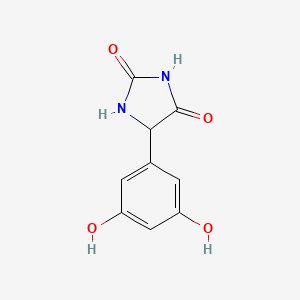 molecular formula C9H8N2O4 B13434399 DL-5-(3,5-Dihydroxyphenyl)hydantoin CAS No. 187978-82-1