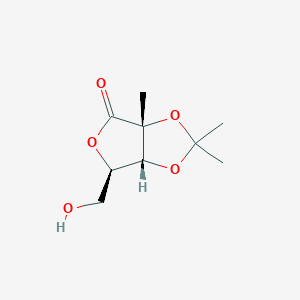 B134344 (3aR,6R,6aR)-6-(hydroxymethyl)-2,2,3a-trimethyl-6,6a-dihydrofuro[3,4-d][1,3]dioxol-4-one CAS No. 23709-41-3
