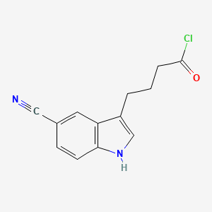 molecular formula C13H11ClN2O B13434413 Viladozone Acetyl Chloride 