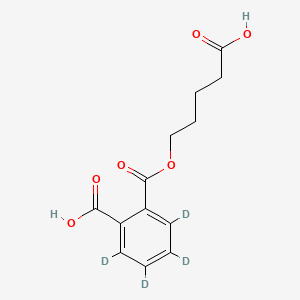 molecular formula C13H14O6 B13434440 Mono(4-carboxybutyl) Phthalate-d4 