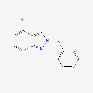 molecular formula C14H11BrN2 B1343449 2-苄基-4-溴-2H-吲唑 CAS No. 952734-38-2