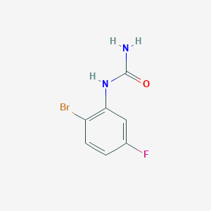 molecular formula C7H6BrFN2O B13434508 2-Bromo-5-fluorophenylurea 