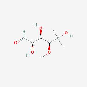 molecular formula C8H16O5 B13434525 (2S,3R,4S)-2,3,5-trihydroxy-4-methoxy-5-methylhexanal 