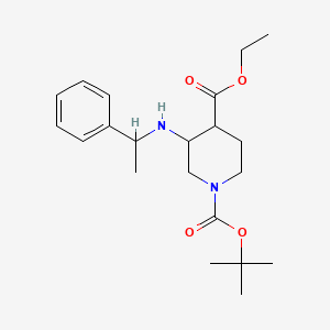 Ethyl 1-Boc-3-(1-phenylethylamino)piperidine-4-carboxylate