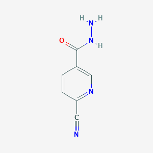 molecular formula C7H6N4O B13434535 6-Cyanonicotinohydrazide 