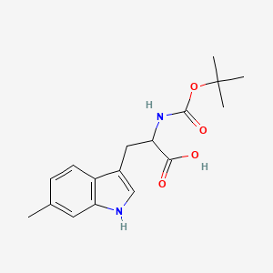 molecular formula C17H22N2O4 B1343455 Boc-6-methyl-DL-tryptophan CAS No. 446847-83-2