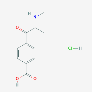 molecular formula C11H14ClNO3 B13434560 4-Carboxy-Mephedrone Hydrochloride 